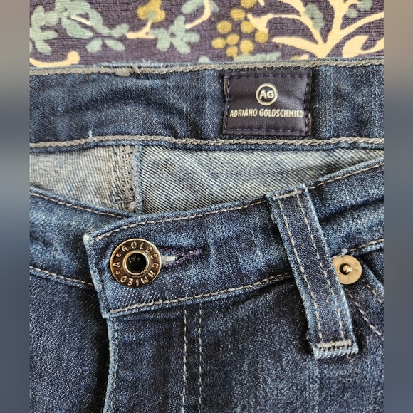 *AG Adriano Goldschmeid Blue Denim Midrise Skinny Jeans Size 28R - Picture 5 of 12